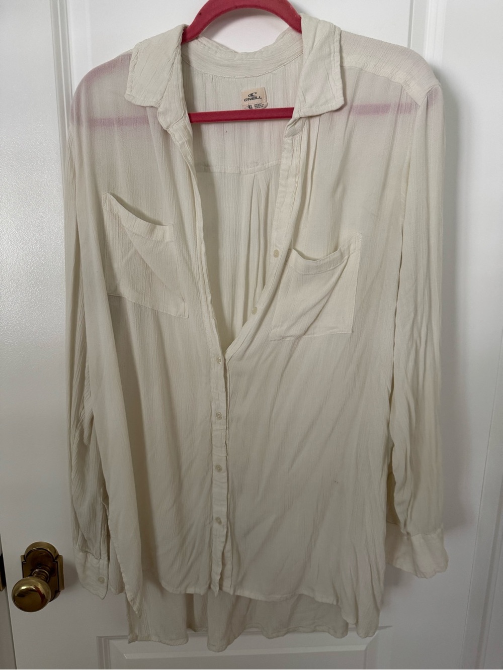 Lightweight Cream O’Niell Button-Up Shirt
